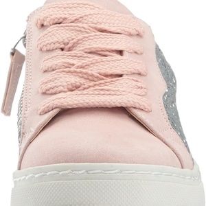 Dolce Vita Girl's Zaida Sneaker, Silver Glitter, Size 5 big Girl